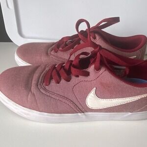 Nike SB Check Solarsoft Canvas Team Red & White Men's Sz 10 Low Profile